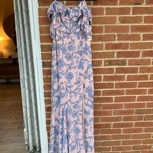 Off the shoulder floral maxi dress